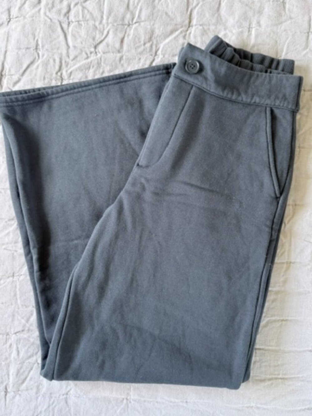 High-Waist Sweatpant Trouser